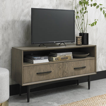 Bentley Designs Vintage Weathered Oak Entertainment Unit